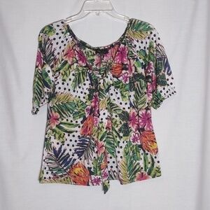 Melissa Paige Petite floral Blouse